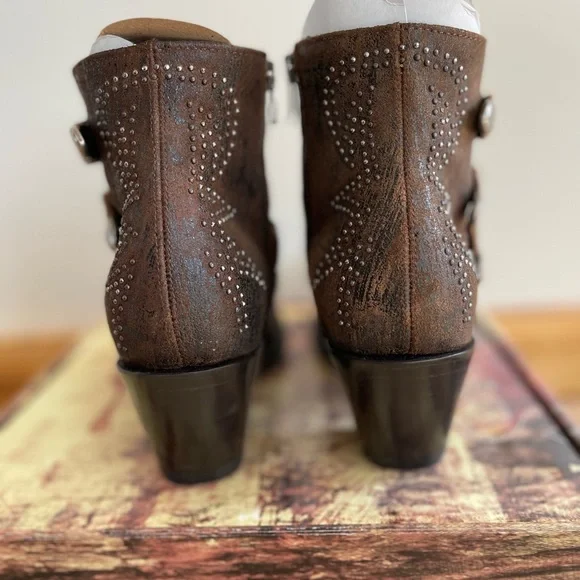 Old Gringo Roxy Rust Ankle Boots - Picture 5 of 12